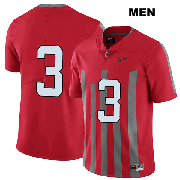 Men's Nike Ohio State Buckeyes Quinn Ewers #3 Red NCAA No Name Authentic Stitched College Football Jersey ESH71I1S